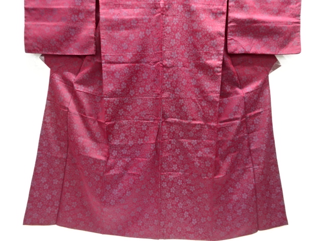  大正ロマン　撫子模様織り出し着物